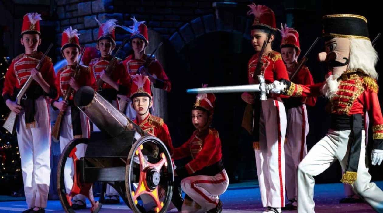 Young dancers dressed as toy soldiers perform in The Nutcracker at the Bardavon 1869 Opera House in Poughkeepsie